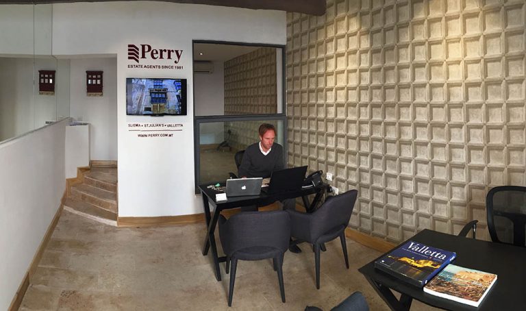 New Perry Estate Agents Office in Valletta, Malta